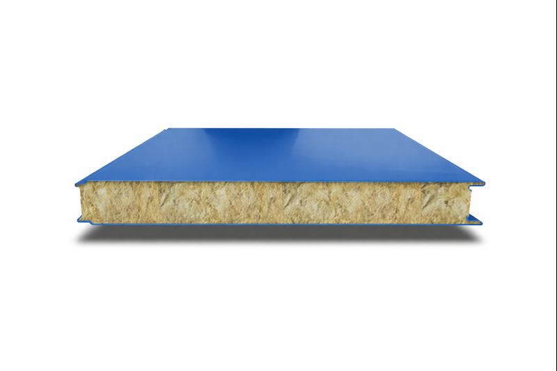 Гладкие сэндвич-панели с минеральной ватой 1200 мм 100 мм 0.5/0.5 RAL5005